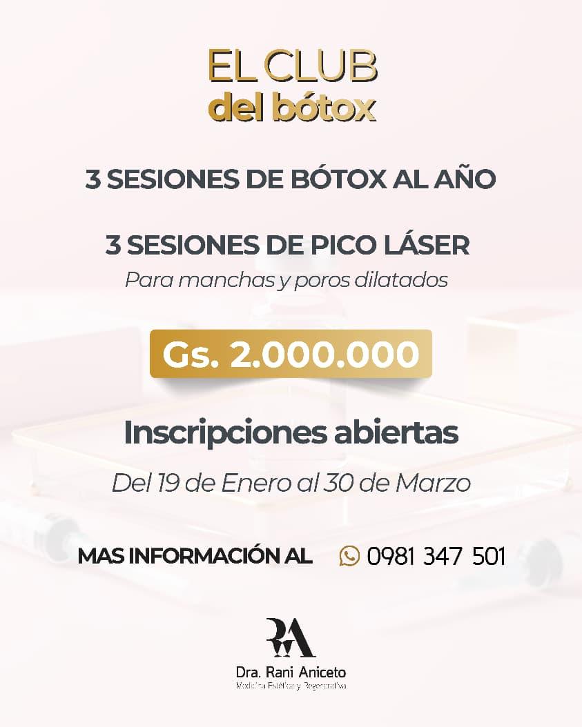 Club del Botox - Dra. Rani Aniceto